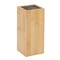 Bamboo Universal Knife Block with Adjustable Bristles, Knife Stand Holder without Knives for Kitchen Counter (4.13x9.25 In)